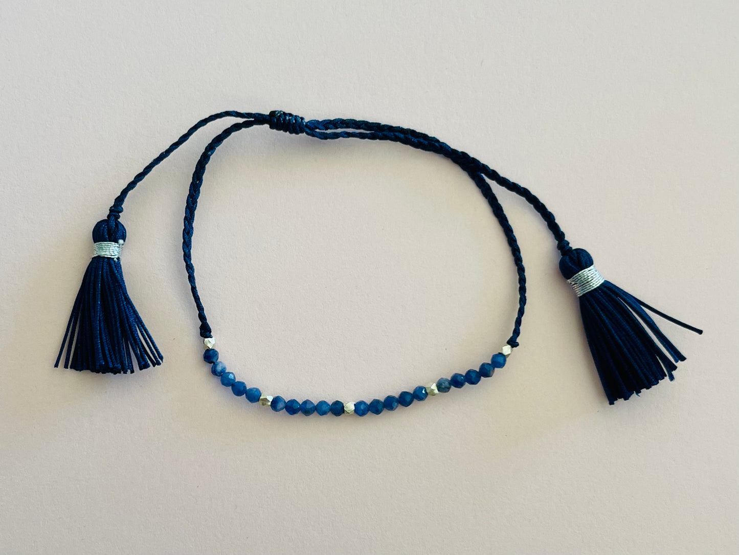 Braided Adjustable Bracelet with Sodalite Gemstones Media 5 of 8