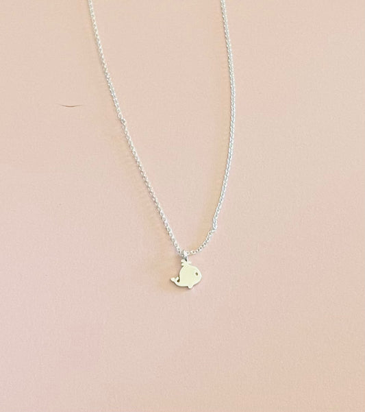 Baby Whale Pendant Necklace Media 1 of 2